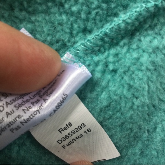 Eddie Bauer Large Zip Up Fleece jacket Teal Cozy - Picture 14 of 14